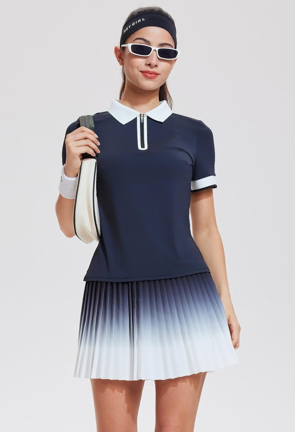 AFZ Women Tennis Skirt Set High Waisted 2 Piece Golf Dresses Outfits Tennis Top Matching Pleated Pickleball Skirt - Image 5