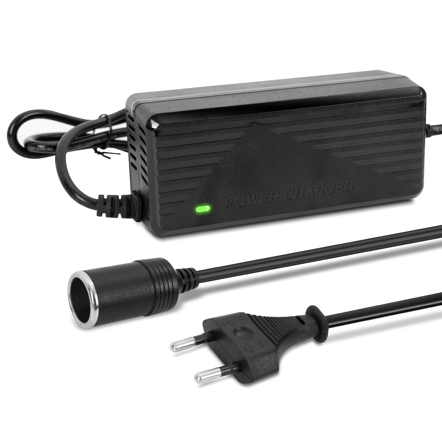 Adapter zigarettenanzünder Steckdose, Spannungswandler 230V auf 12V, 230V auf 12V,Adapter für Kühlbox.KFZ Netzadapter.|10A mit Kühlsystem.