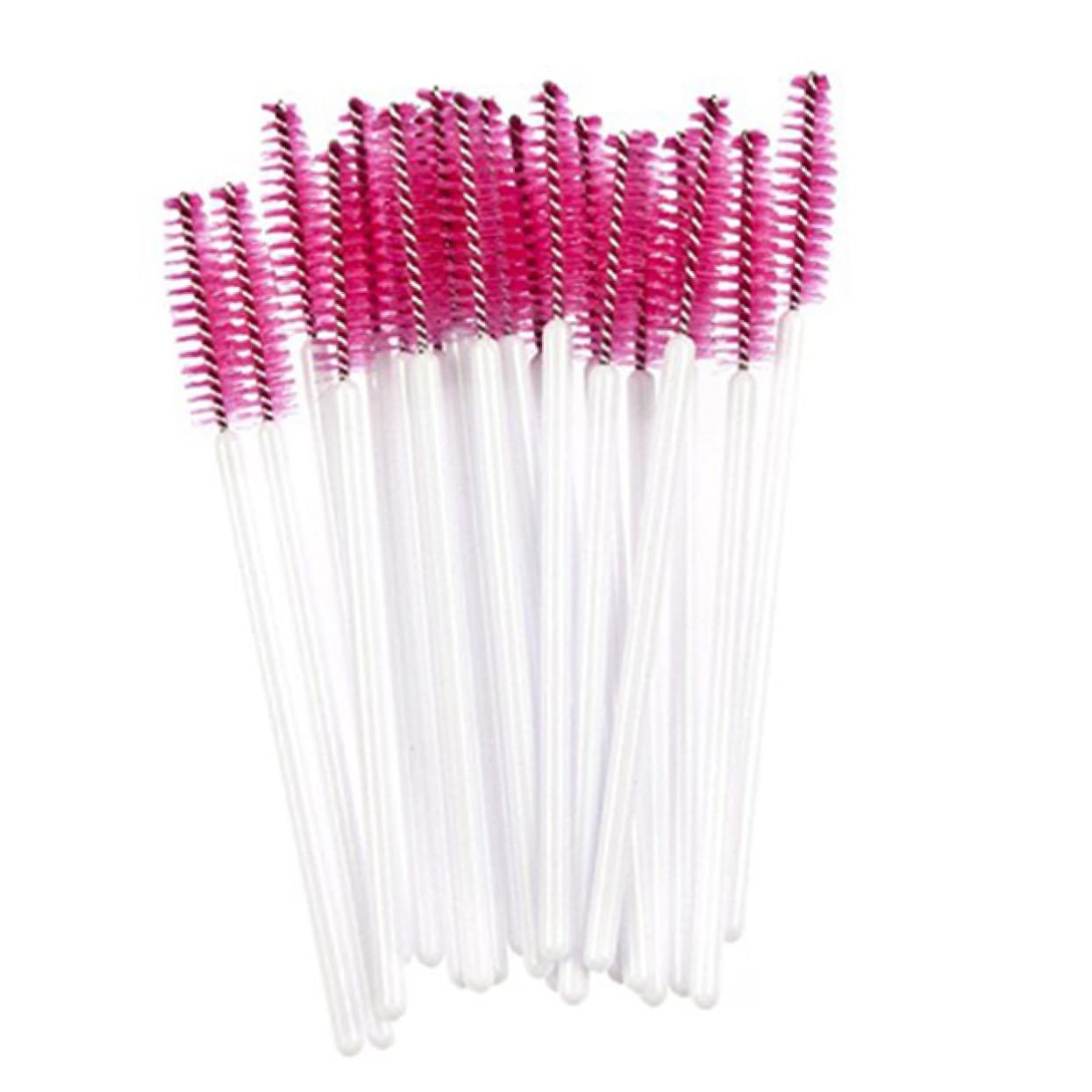 IWOWHERO Makeup Applicator Brushes 50pcs Eyelash Mascara Wands Easy to Use for Separating Lashes