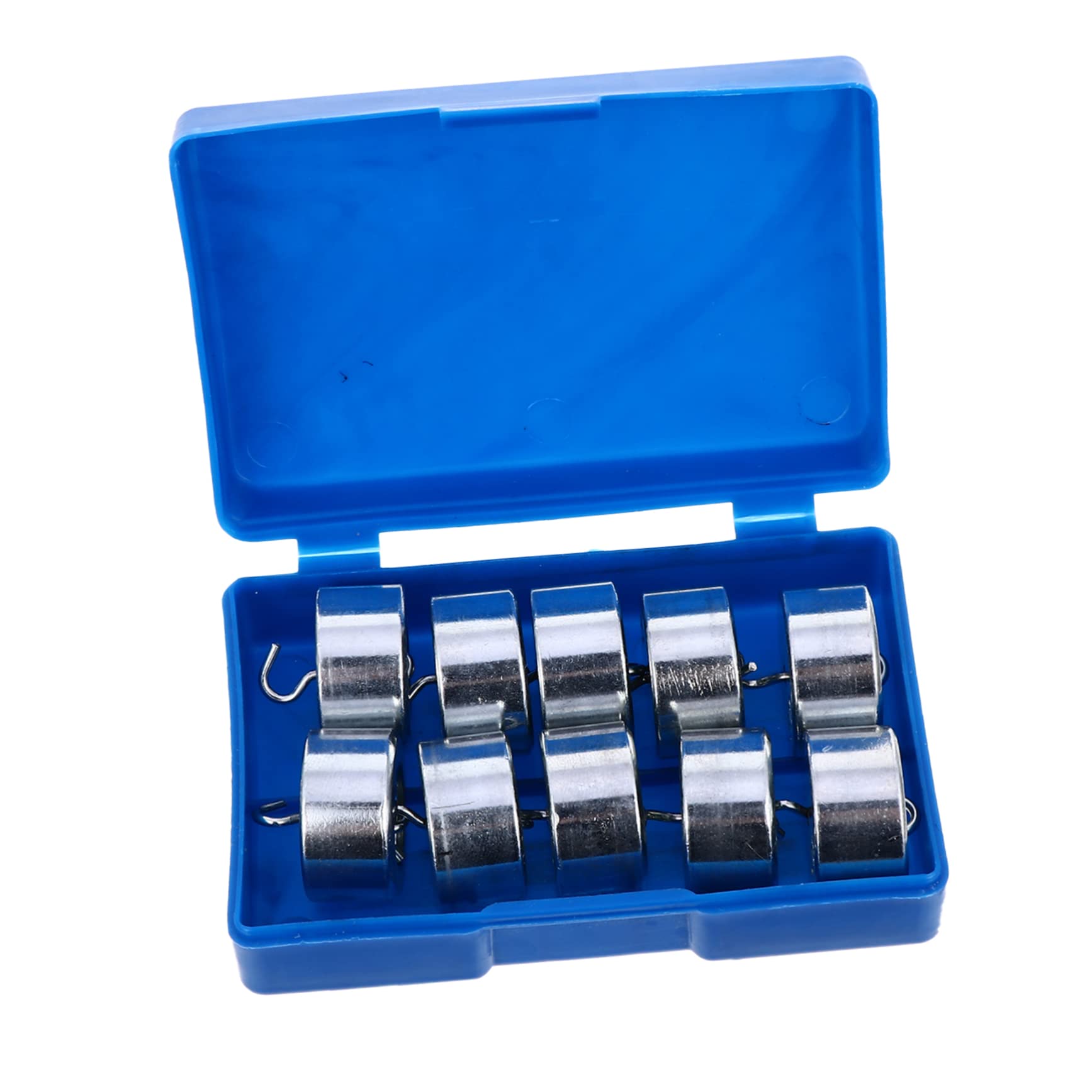 NAMOARLY Weight Hook Set Mechanics Teaching Equipment Metal Hook Codes 50g x 10