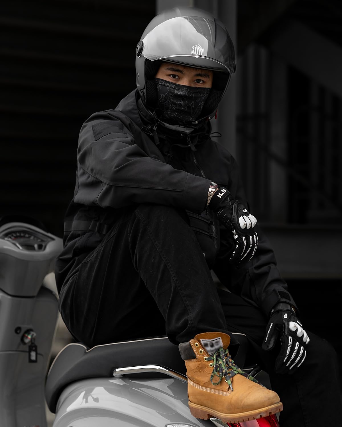 ILM Motorradhelm Retro Herren Damen Jethelm ECE2206 Modell WT506