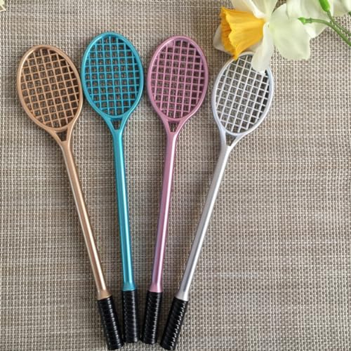 Bolígrafo TEHAUX diseño raqueta de tenis tinta negra 0.5mm miniatura 2