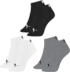 Kit 3 Pares de Meia Puma Sapatilha Cano Curto Everyday Esporte Masculina Adulto
