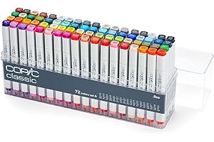 Classic, Coptic Marker Sets 72-Color Alcohol Art Markers