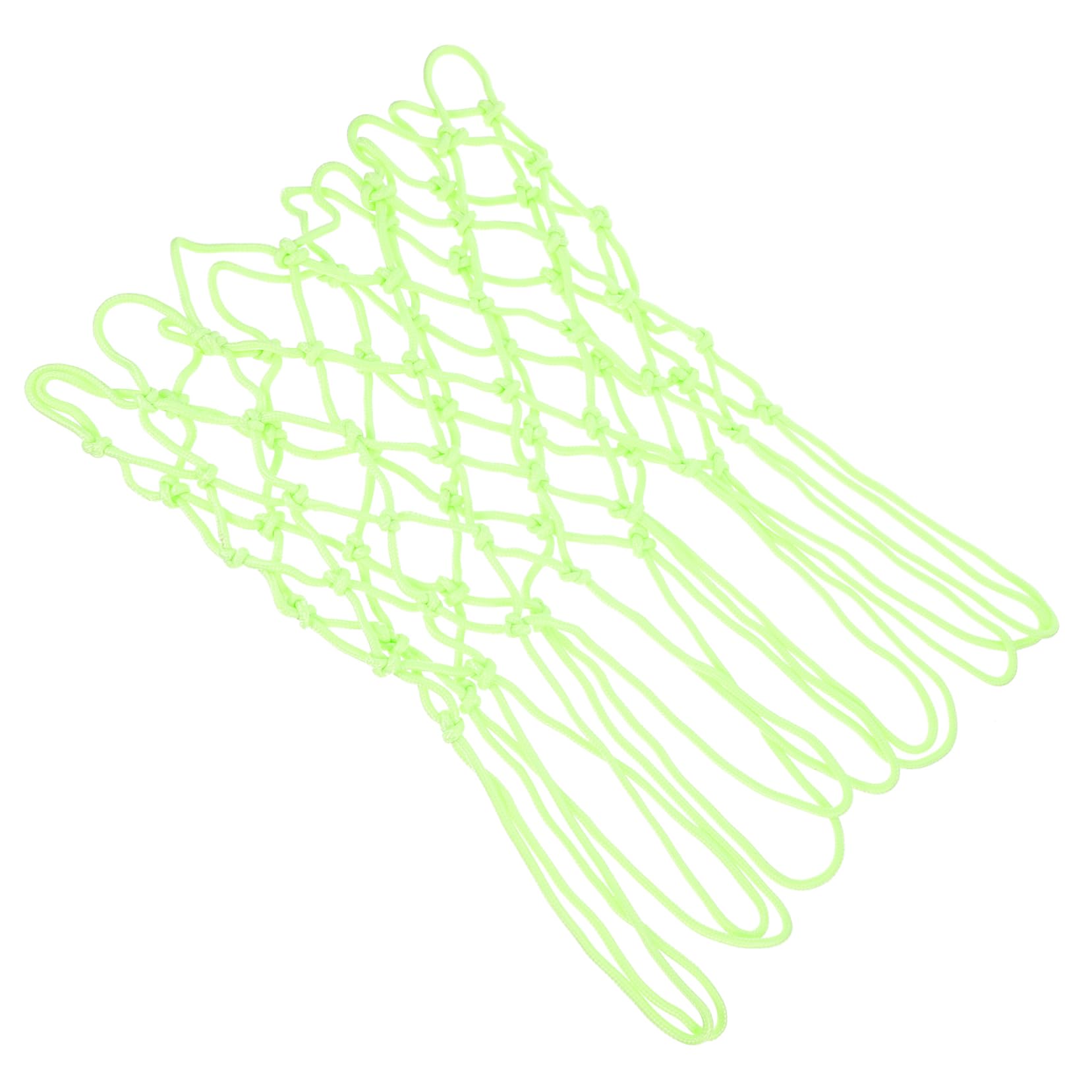 GOOHOCHY Solar Powered Basketball Net Outdoor Heavy Duty Fluorescent Nylon Net with for Basketball Courts and Homes