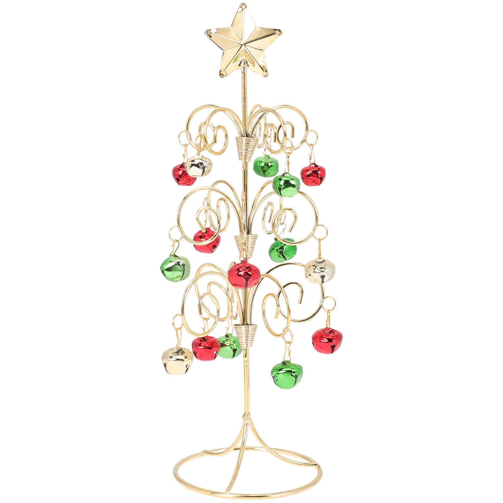 Árbol de Navidad de metal pequeño adorno navideño de escritorio para oficina