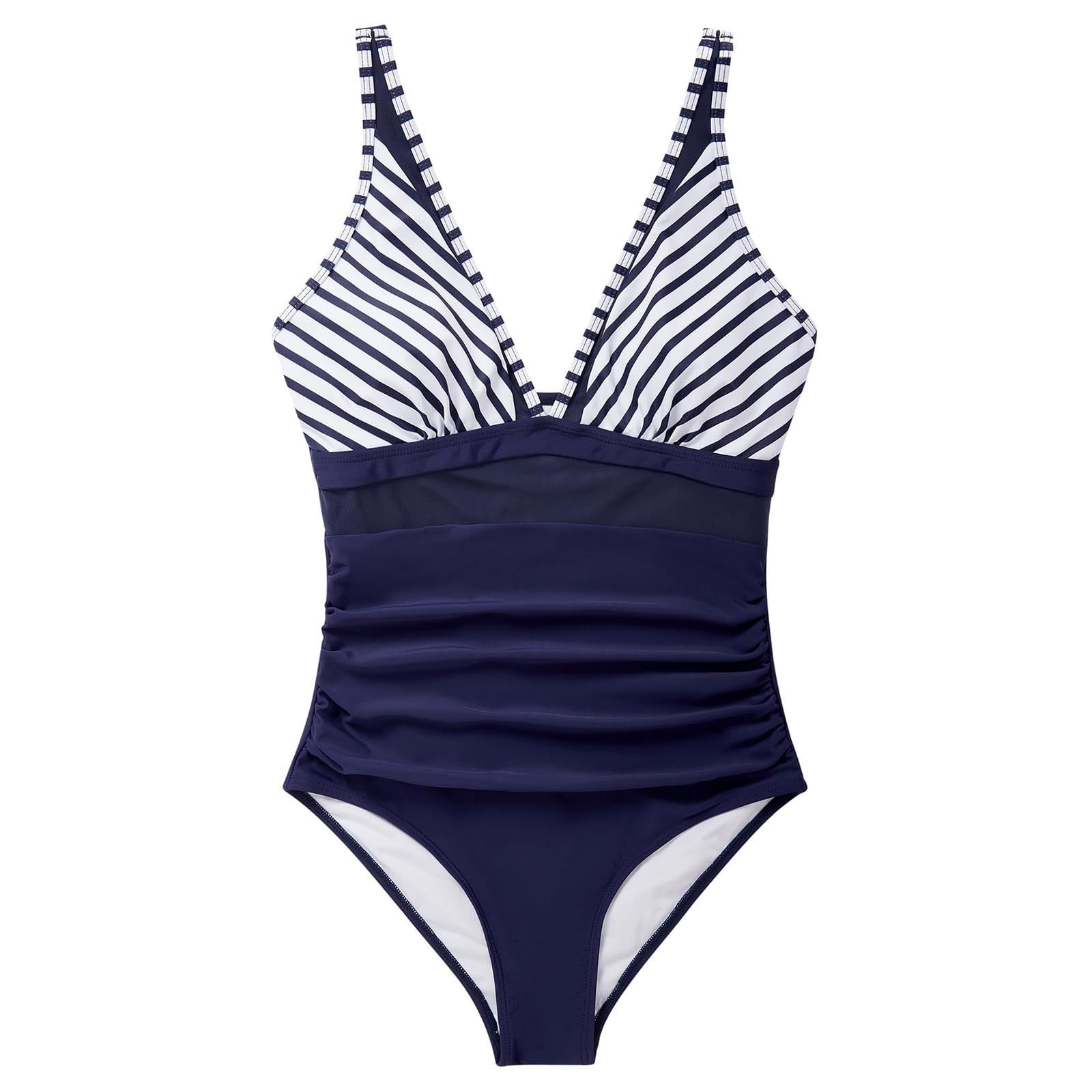 Generico Costume da Bagno Donna, Sexy da con Controllo in Rete, Push Up A Vita Alta, Tendenza 2025
