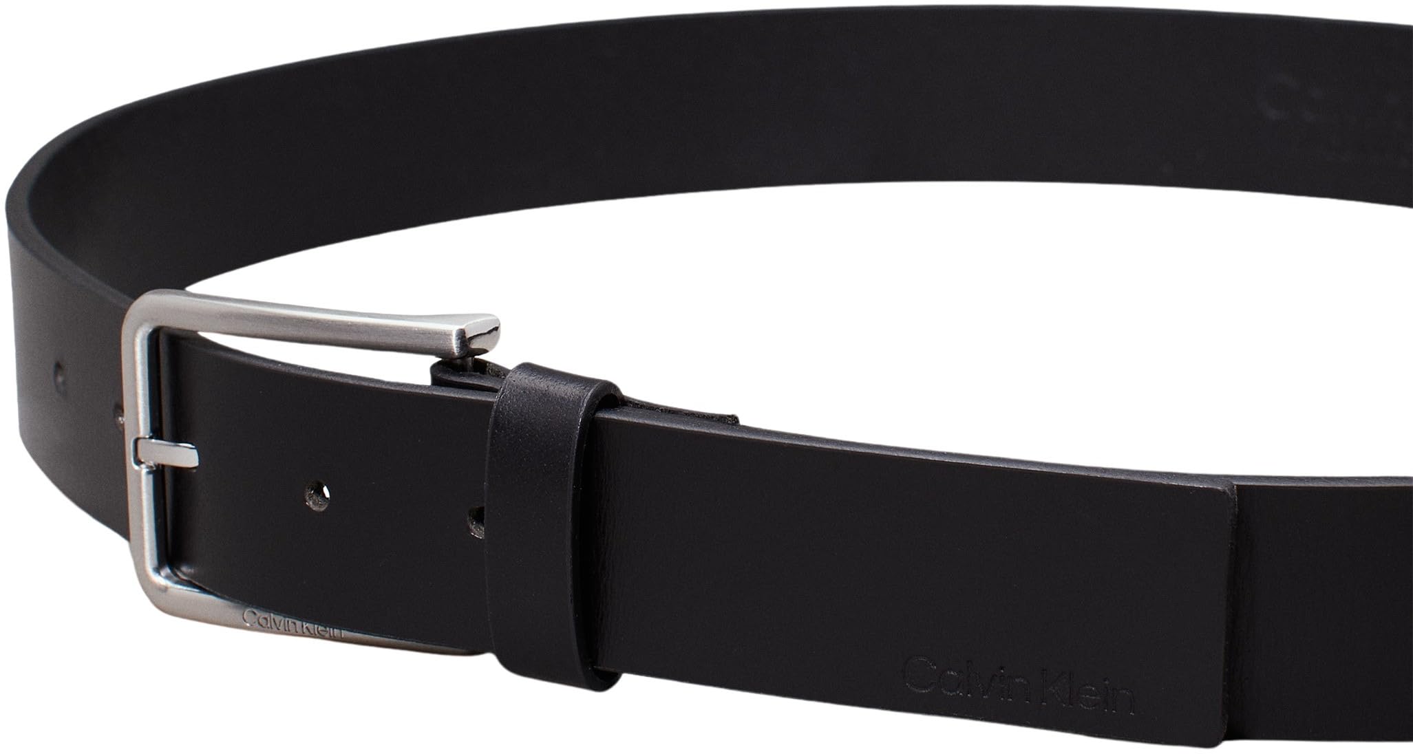 Calvin Klein Cintura Uomo Warmth Oiled Grain 3.5 cm Cintura in Pelle