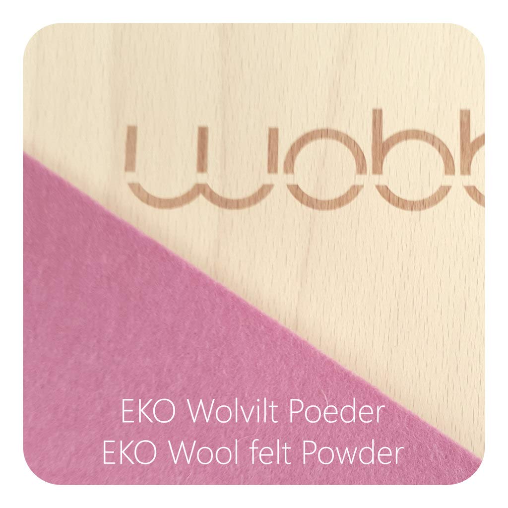 Wobbel Balanceboard transparent lackiert powdery pink rosa yogaboard