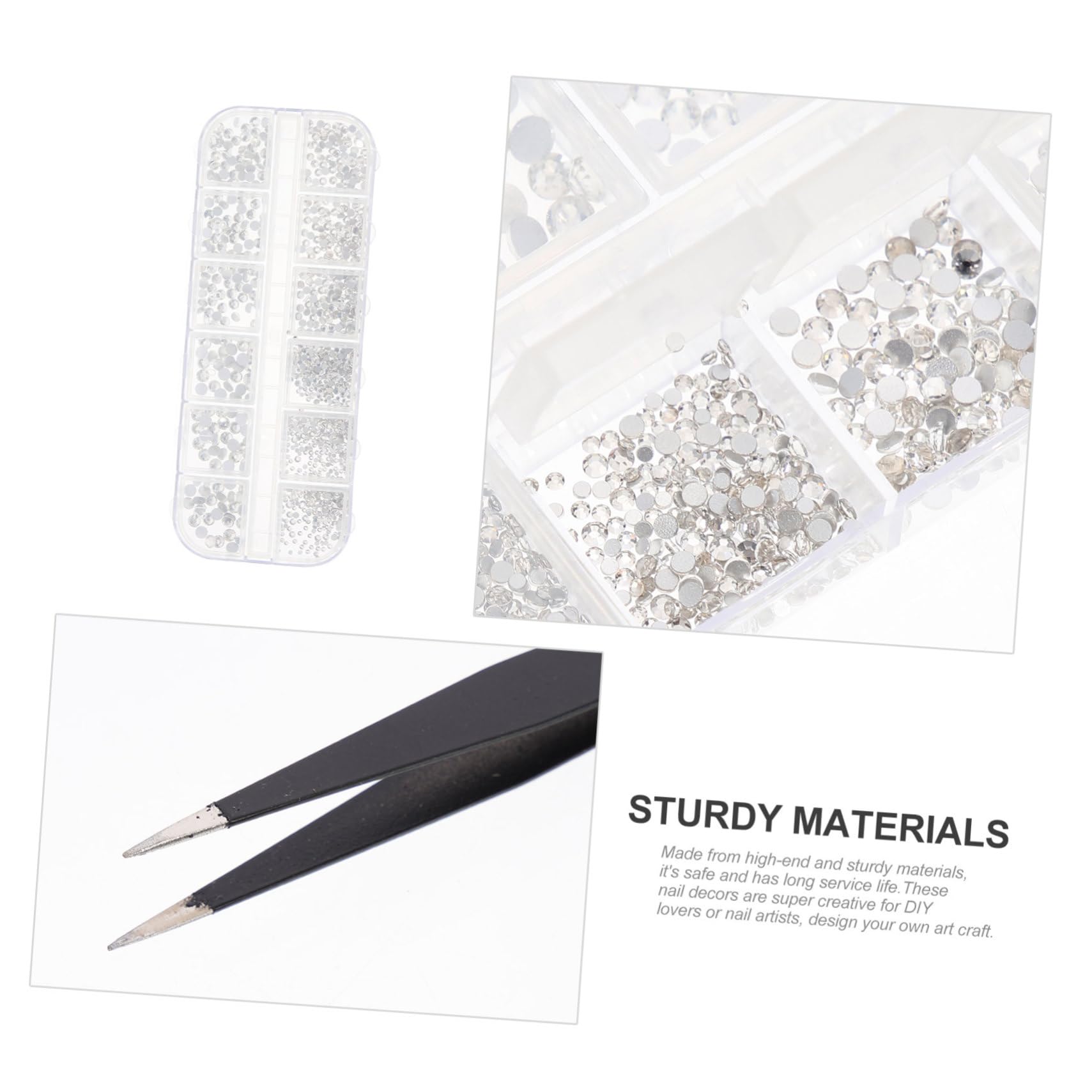 FRCOLOR 4 Set Di Ciondoli Per Unghie Con Strass Per Decorazioni Per Manicure E Trucco Gioielli Per Unghie Per Donne Donne E