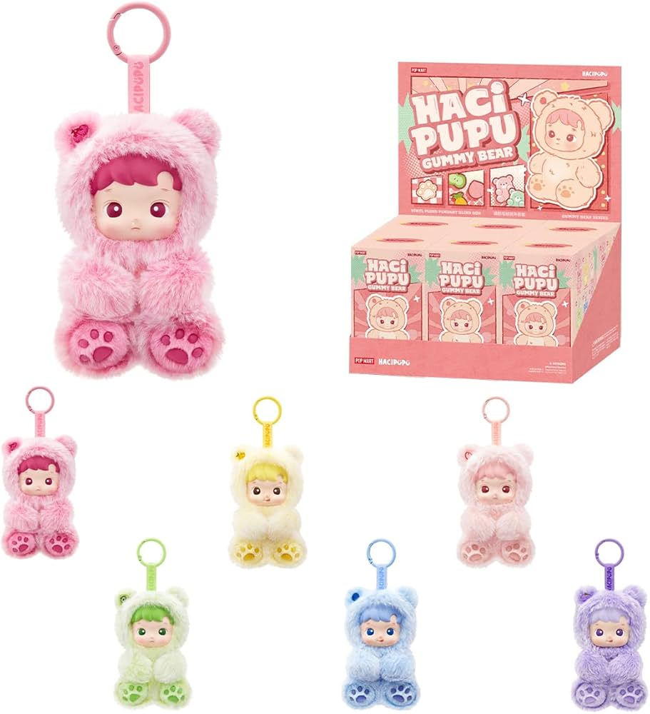 POP MART HACIPUPU Gummy Bear Series-Vinyl Plush Pendant