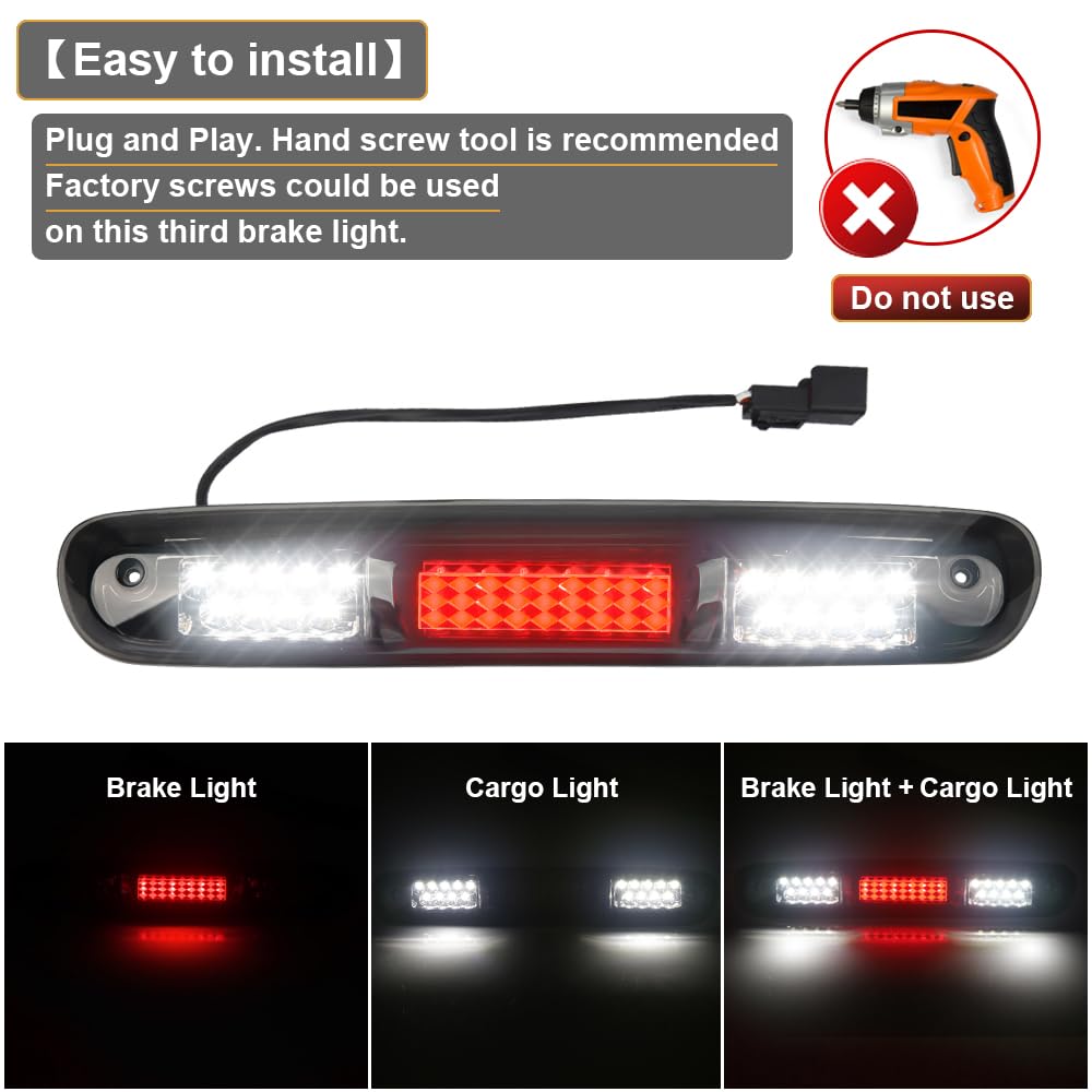 LED 3RD Third Brake Light Fit For 2007-14 Chevy Silverado Sierra 1500 2500 3500 - Foto 6