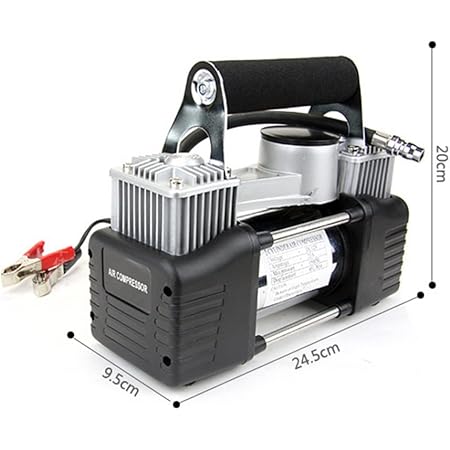 Amazon Co Jp 自動車用エアーポンプ並列バー車 用 トラック用 自転車用 Rv用 スポーツ用ボールおよびその他のインフレータ用高出力 デジタルタイヤインフレータ用エアーコンプレッサーポンプ 車 バイク