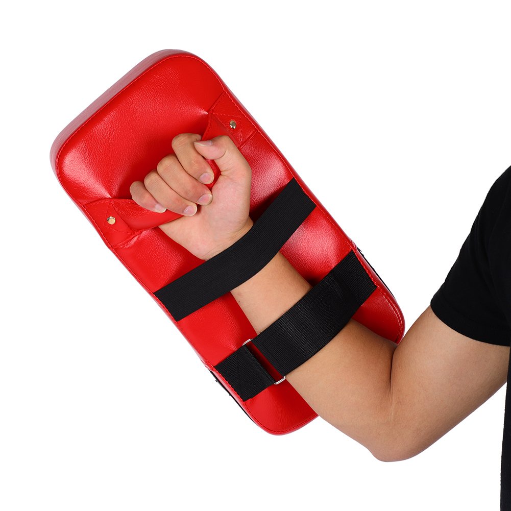 Alomejor Ochraniacze bokserskie ze skóry poliuretanowej, Muay Thai MMA sztuki walki, karate taekwondo, kick cel, worek bokserski, Pad Shield Training