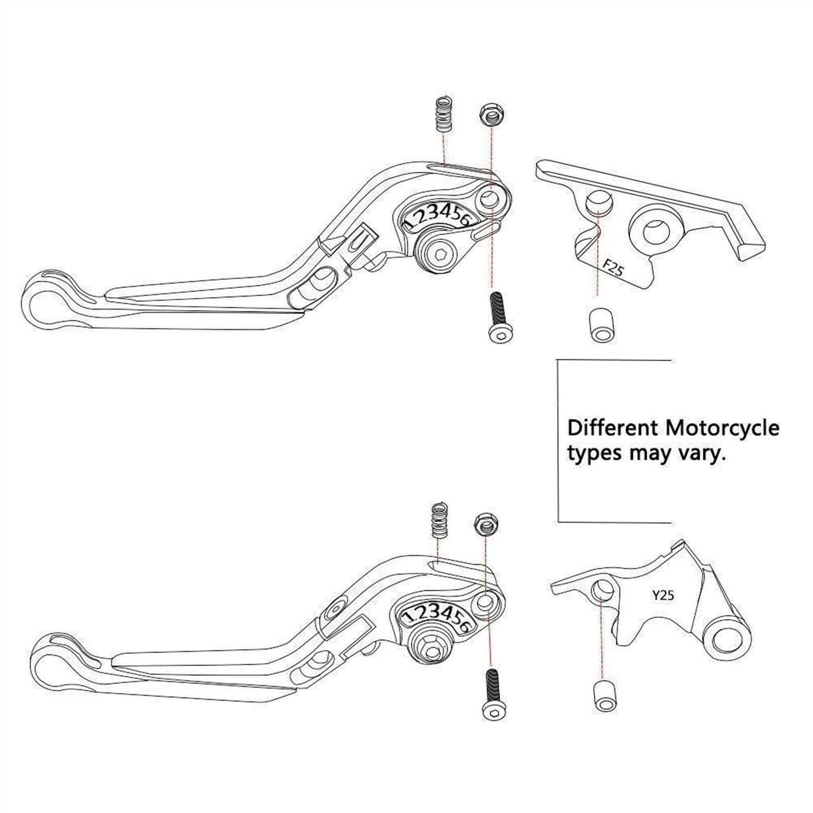 Regulowane dźwignie sprzęgła i hamulca do motocykla H-Onda XRE 300 XRE300 2022 2023 2024, uchwyty kierownicy 7/8'' 22 mm, końcówki uchwytów.