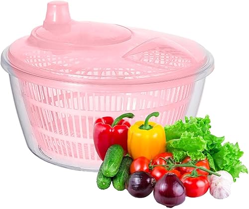 Miniatura 8 de Secador de verduras, hilandero de lechuga fácil de limpiar, lavadora de verduras, 11.16 onzas de ensalada grande, plegable para verduras, secadora