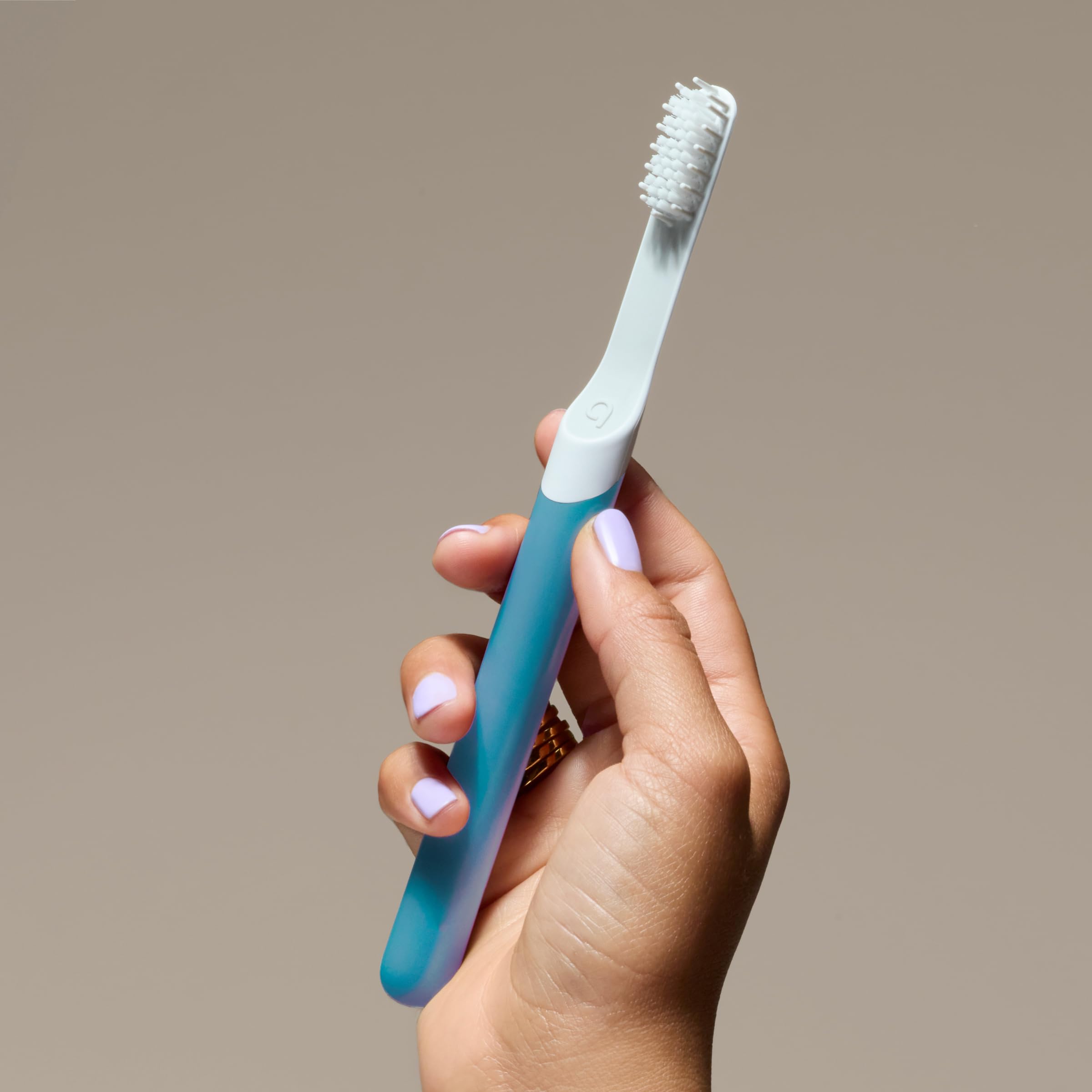 Quip Schallzahnbürste aus Kunststoff für Erwachsene mit extra Bürstenkopf, Marineblau