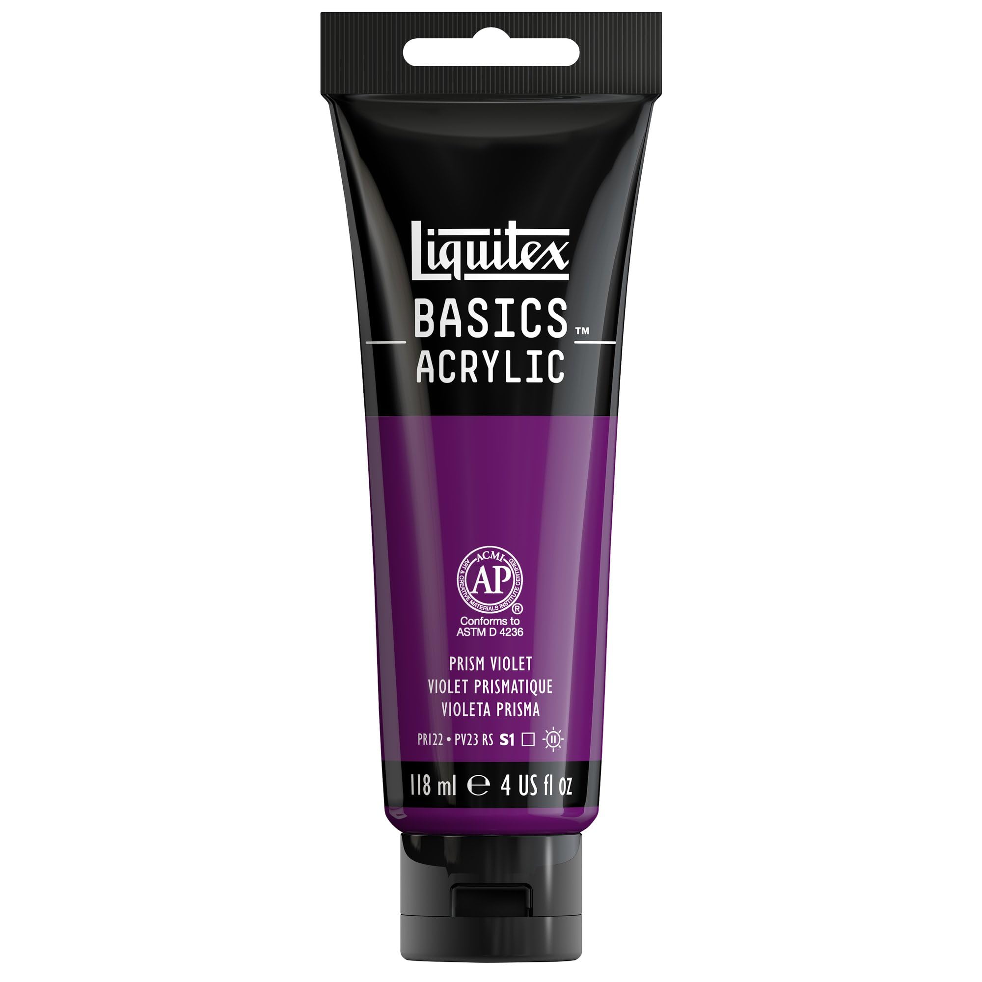 Liquitex 1046391 Basics Acrylic Paint, 118ml Volume, Prism Violet, Pack of 3 — image 1