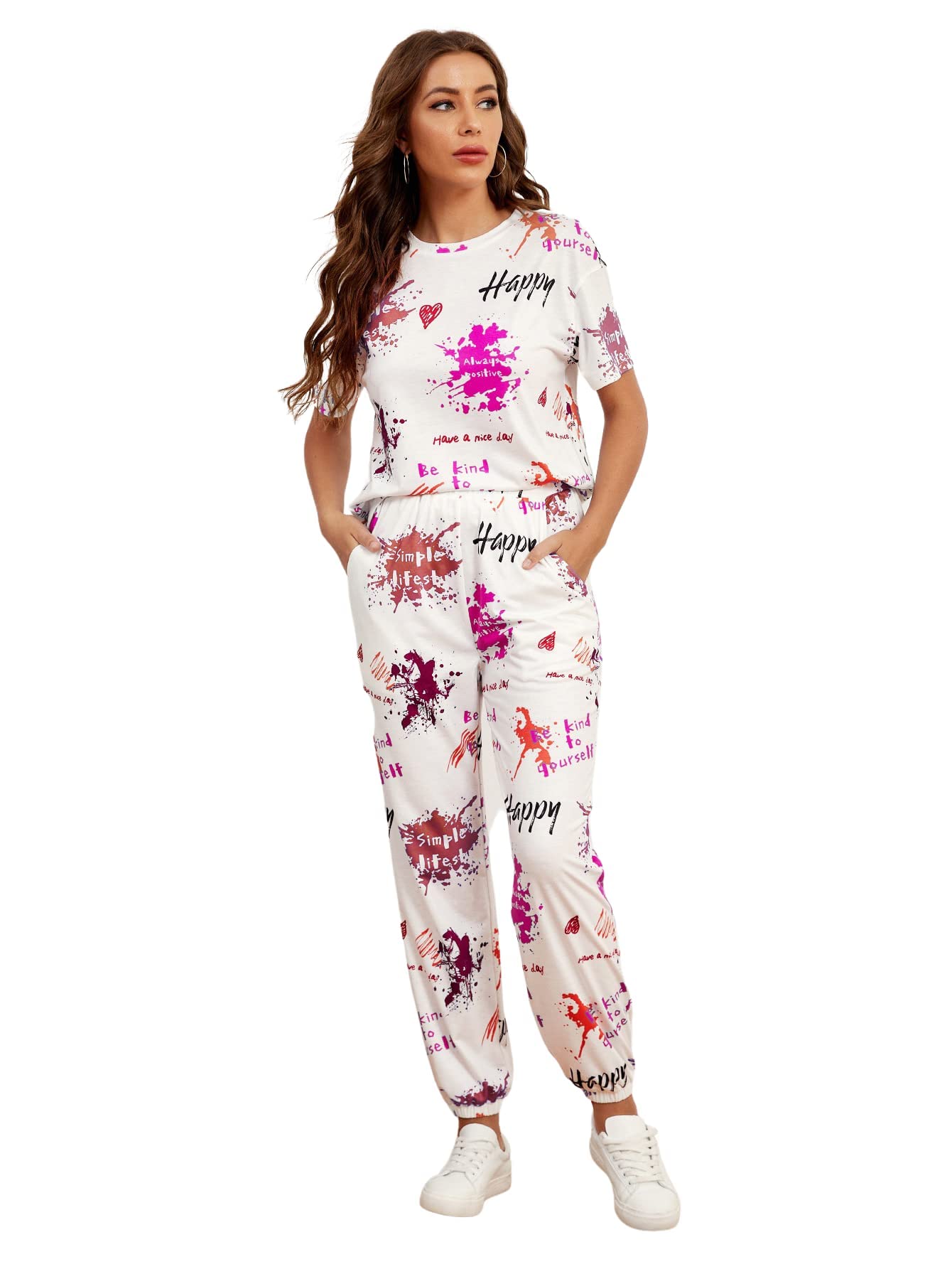 OM SAI LATEST CREATIONNight Suit Set for Women Rayon, Night Dress, Lounge Wear,Tie-Dye Rayon,Top and Capri Set for Women,Women Nightwear