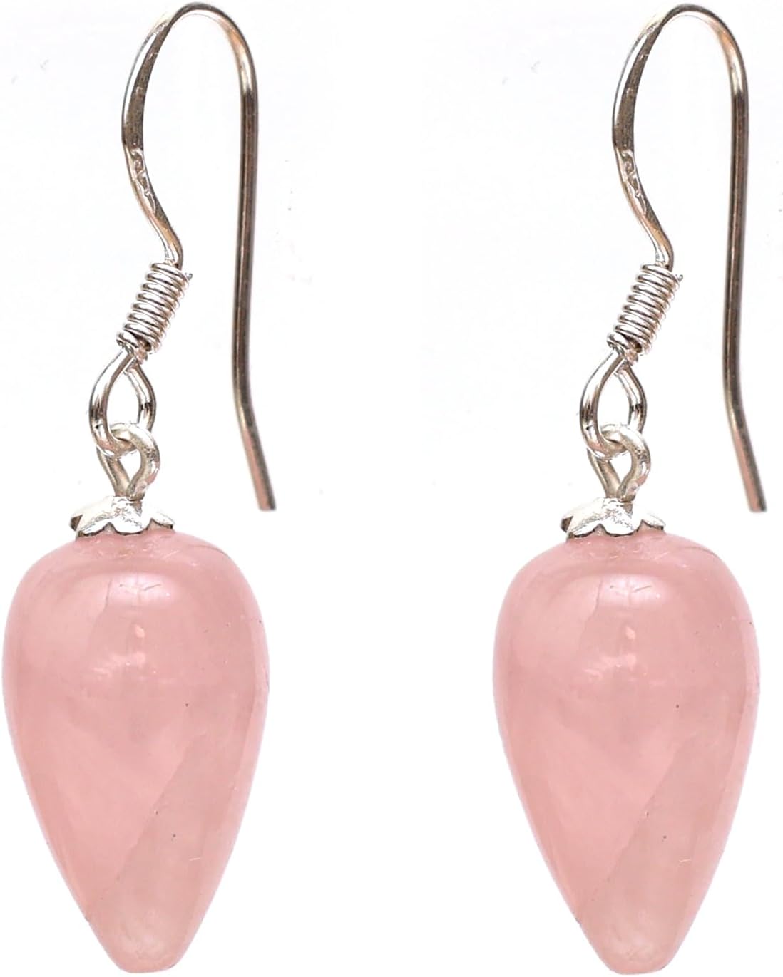 Dangle Drop Earrings for Women, Teardrop Crystal Earrings, Natural Gemstone Jewelry, 925 Silver, Everyday Wear, Gift for Mom Girlfriend Daughter, 1-1.5 inch