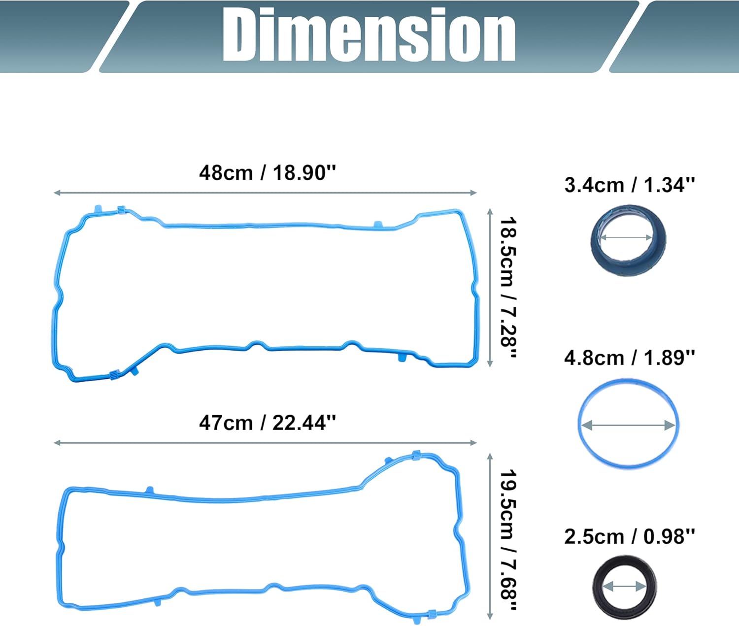 X AUTOHAUX 5184596AE Valve Cover Gasket Set for Chrysler 200 300 for Dodge Grand Caravan for Jeep Wrangler for Ram 1500 2500
