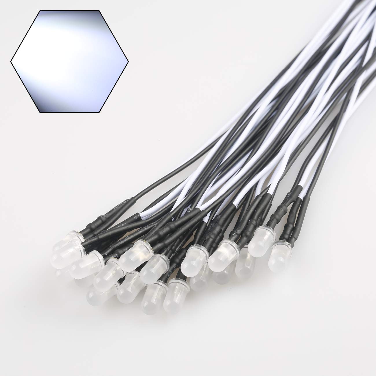 YIXISI Lot De 15 Ampoules LED Pré-câblées 150 Mm 2335 SMD LED 12 V - 18 V Pour Modèles, Vert