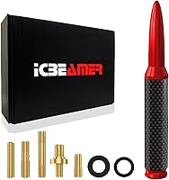 Vista 76 de ICBEAMER 3 inch / 76 mm MINI Mexican Mexico Flag Automotive Antenna with Internal Copper Coil Universal Fit AM/FM Radio Antenna Replacement