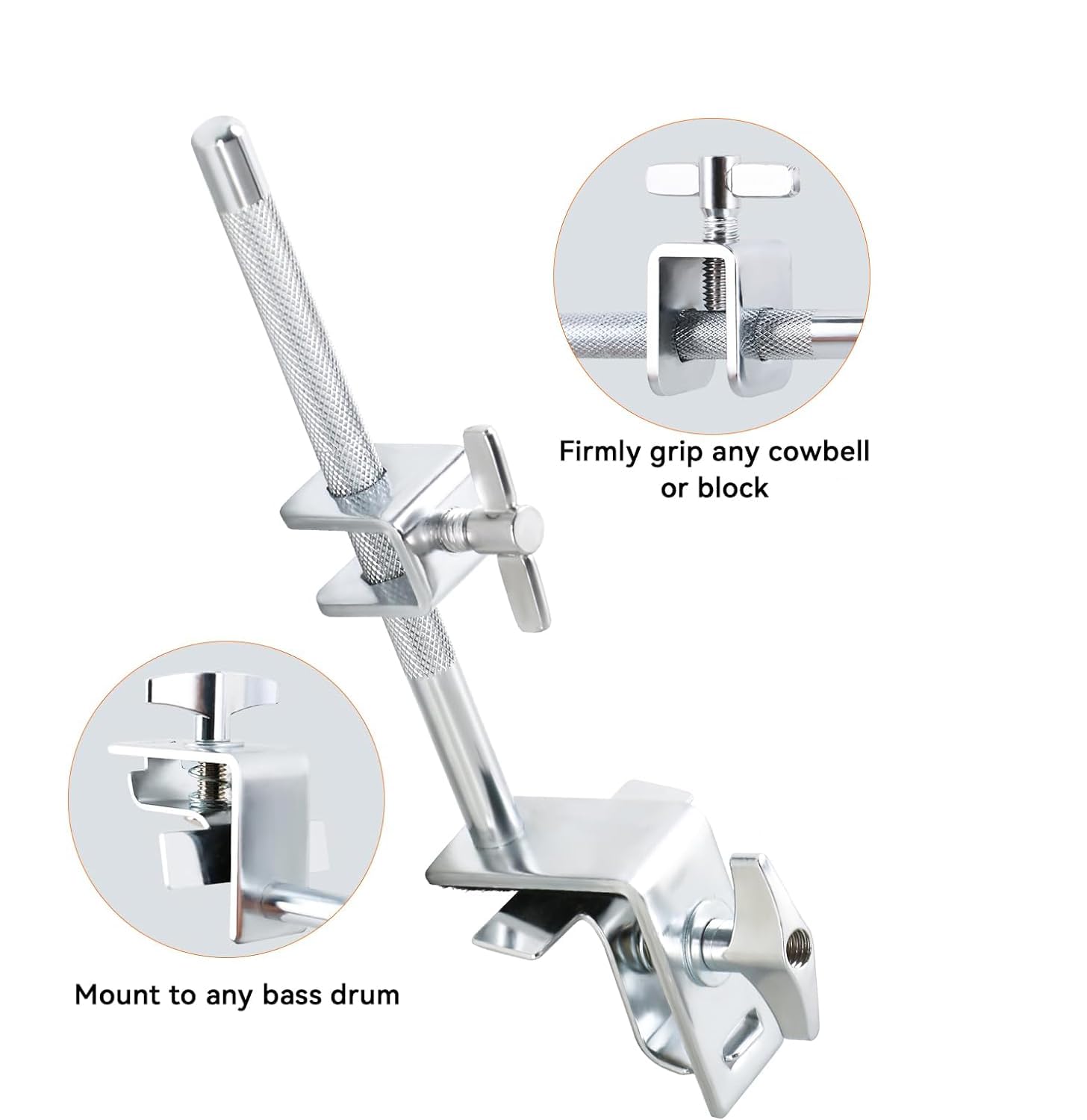 Amazon.com: 6 Inch Cowbell And Cowbell Clamp, Cowbell Holder
