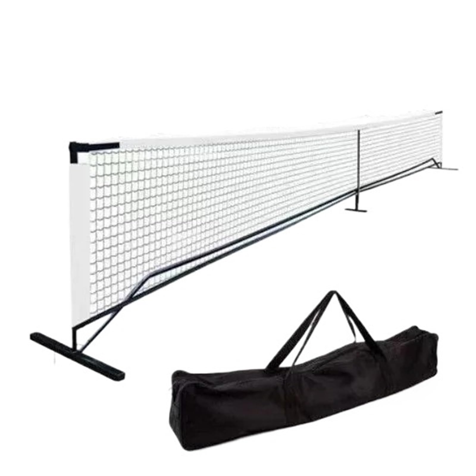 Rete da pickleball Sistema di rete portatile for pickleball, supporto in metallo for badminton, da tennis 6,7 ​​m