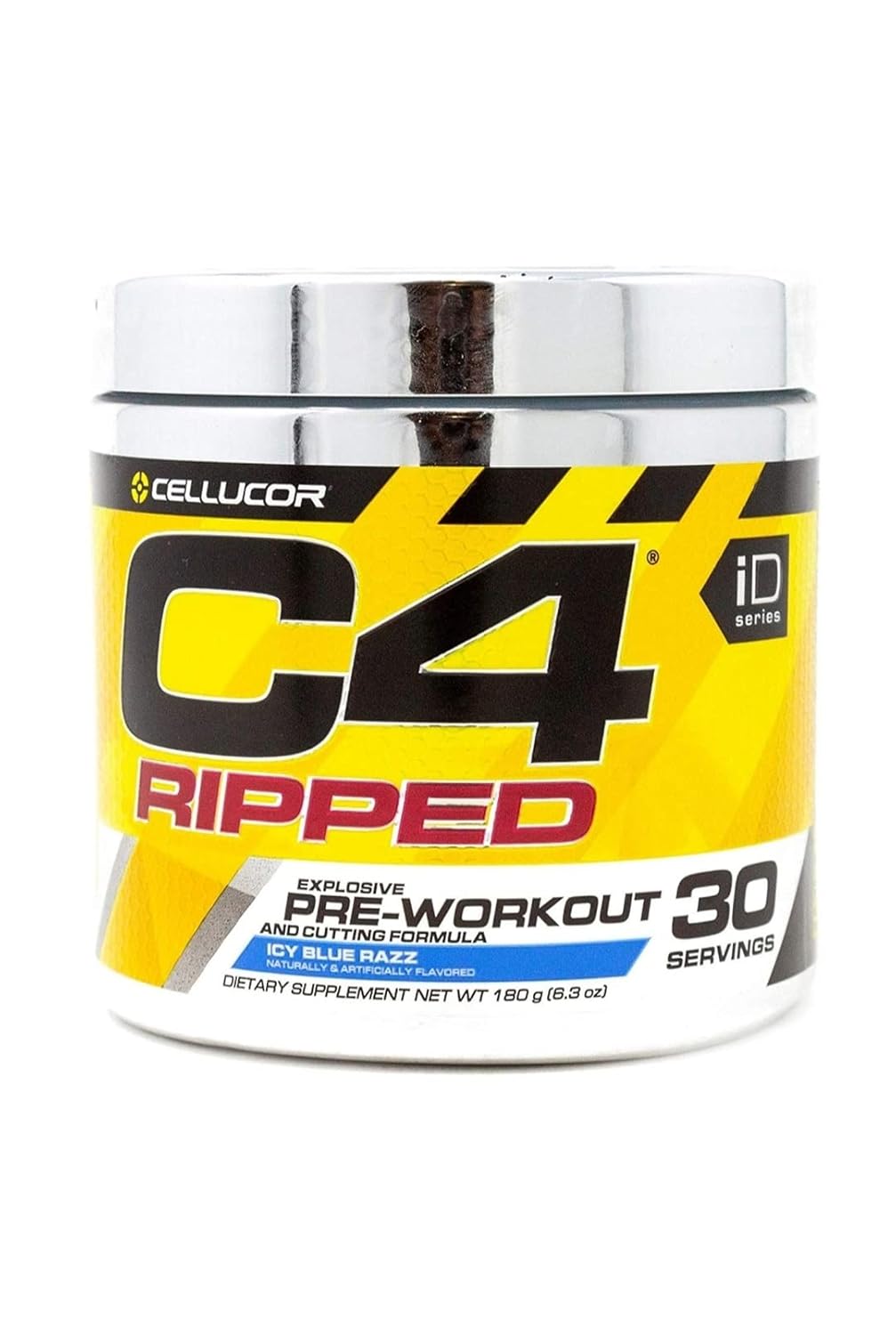 C4 Ripped Explosive Pre Workout 30 servings (Icy Blue Razz) Amazon