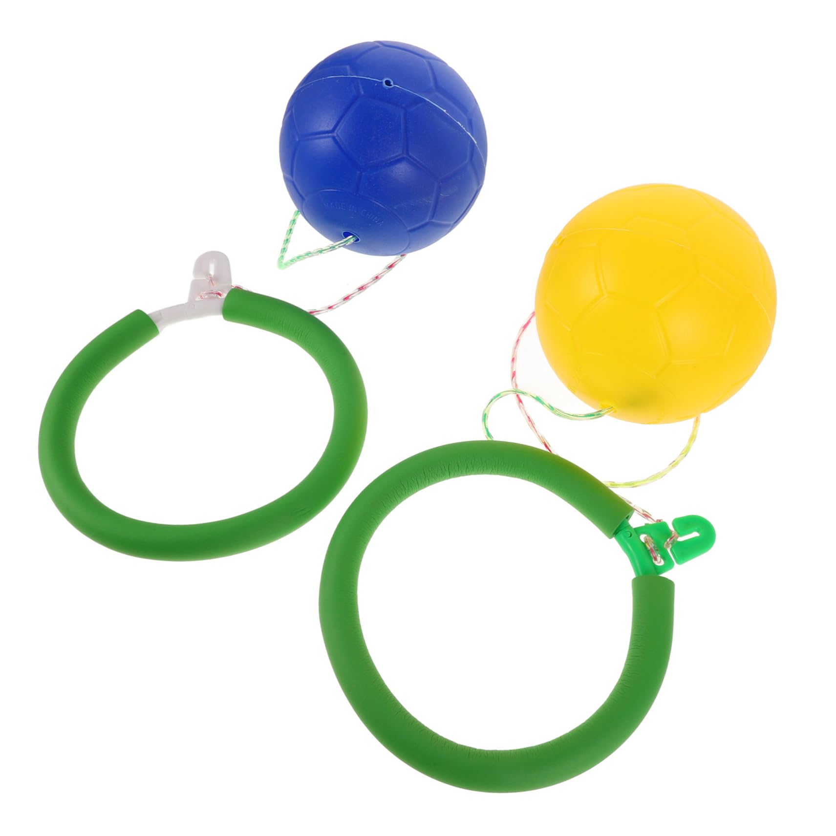 KESYOO 2pcs Bouncing Ball Ankle Jumping Outdoor Playground Equipment Jump Ball for Ankle Skip Ball Outdoor Sports Jumping Flash Jump Ball Floor Rings for Jumping Pp