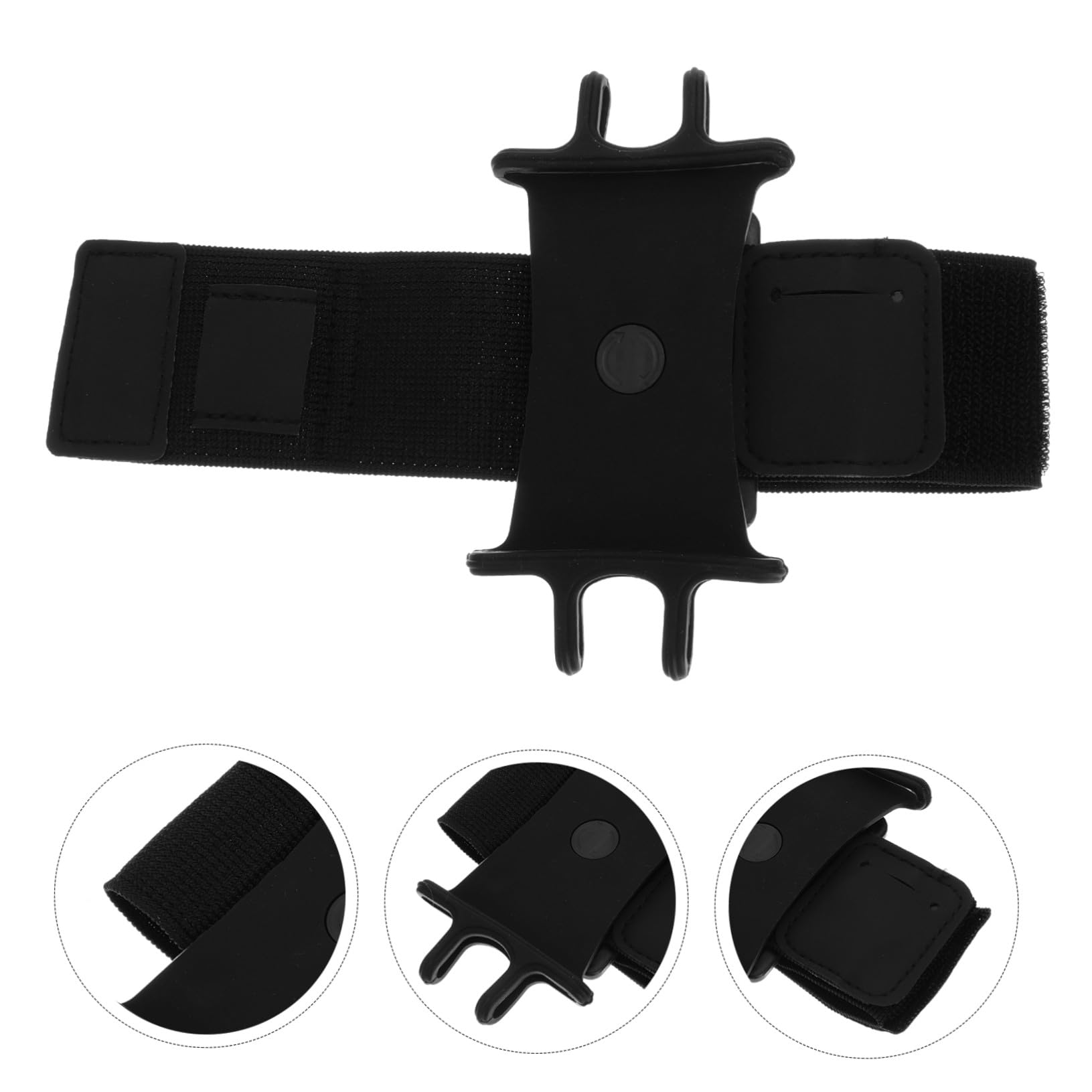 Operitacx 16 Pezzi Braccialetto Del Cellulare Sottile Porta Cellulare Da Braccio Polso Accessori Da Corsa Porta Del Telefono Per L'esecuzione Presa Gel Di Silice Black