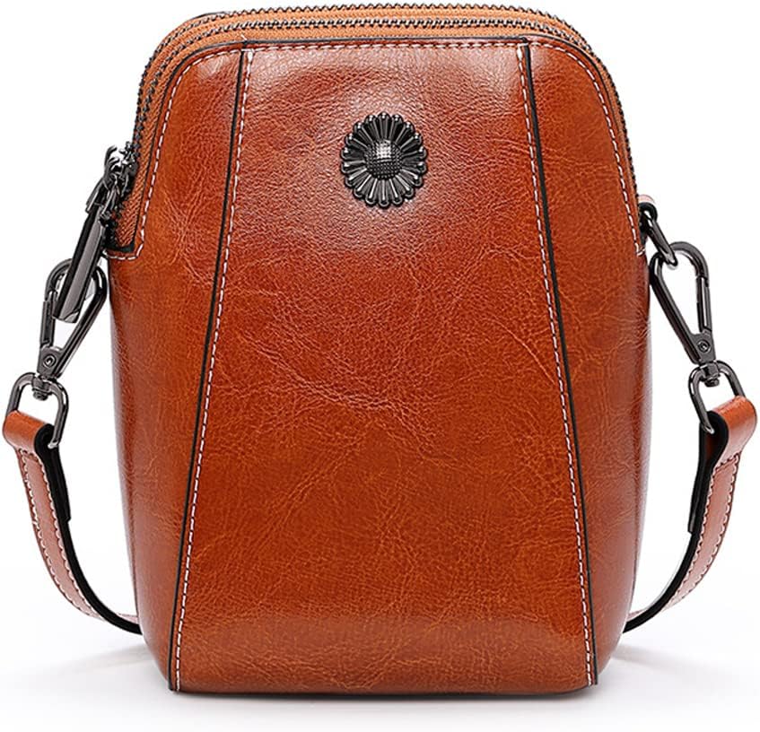 Yohora Women's Handbag Shoulder Purse Genuine Leather Crossbody Satchel Small Cell Phone Wallet