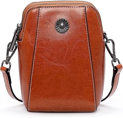 Yohora Womens Handbag Shoulder Purse Genuine Leather Crossbody Satchel Small Cell Phone Wallet