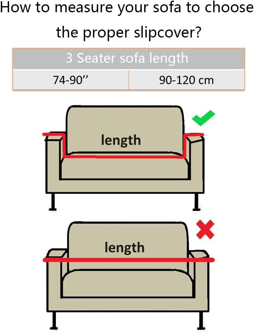 Argstar Thickened Stretch Couch Slipcovers, Washable Strapless Sofa Protector and Elastic Couch Covers for Furniture, Dark Grey