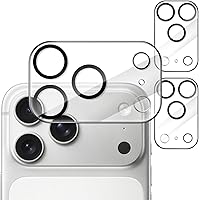 Vista 8 de JETech Protector de lente de cámara para iPhone 17 de 6.3 pulgadas, vidrio templado 9H, antiarañazos, compatible con fundas, no afecta las tomas