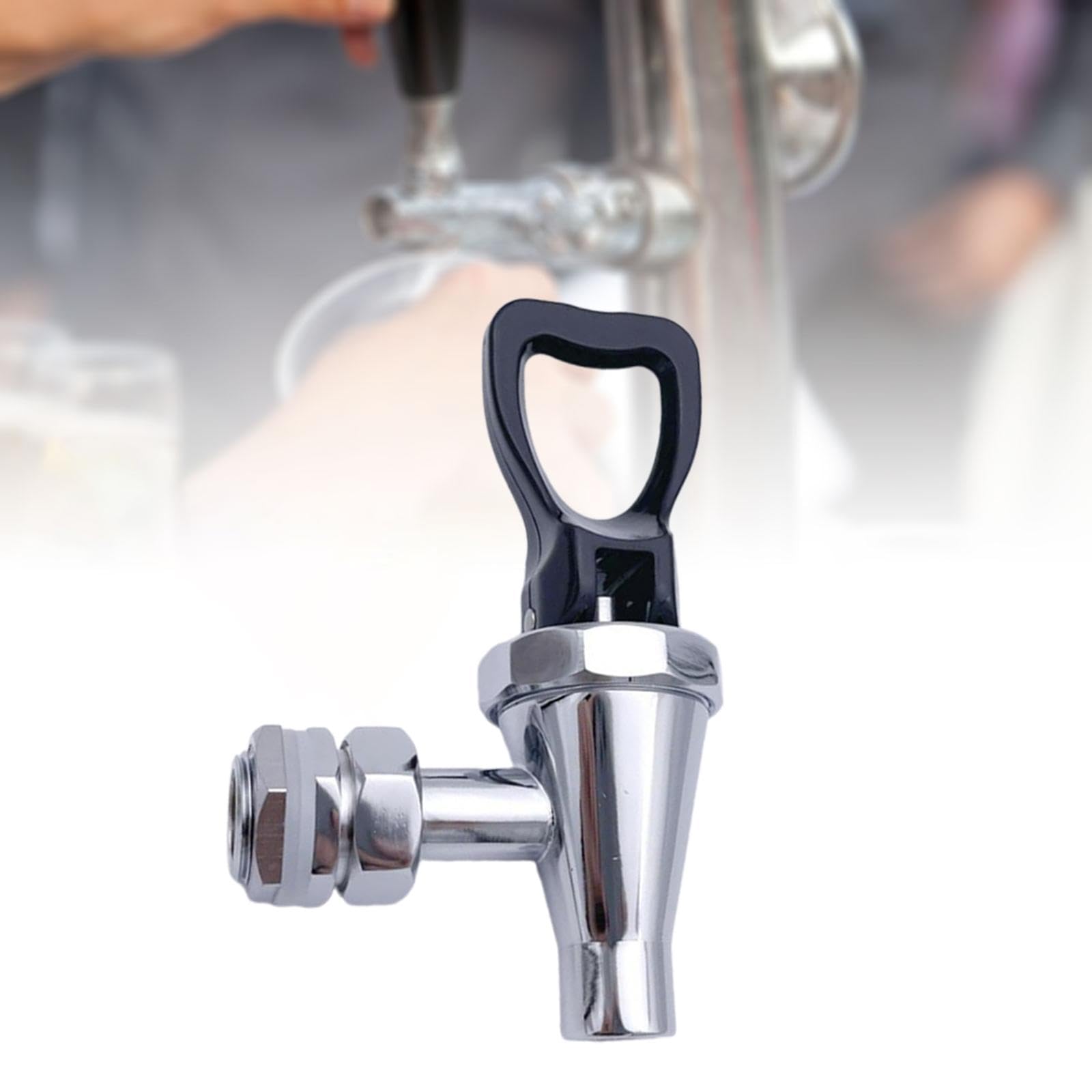 perfk Grifo dispensador de bebidas, grifo para bebidas calientes, Material de latón inoxidable con juntas, espiga de repuesto para jarra de café, barril de, NEGRO