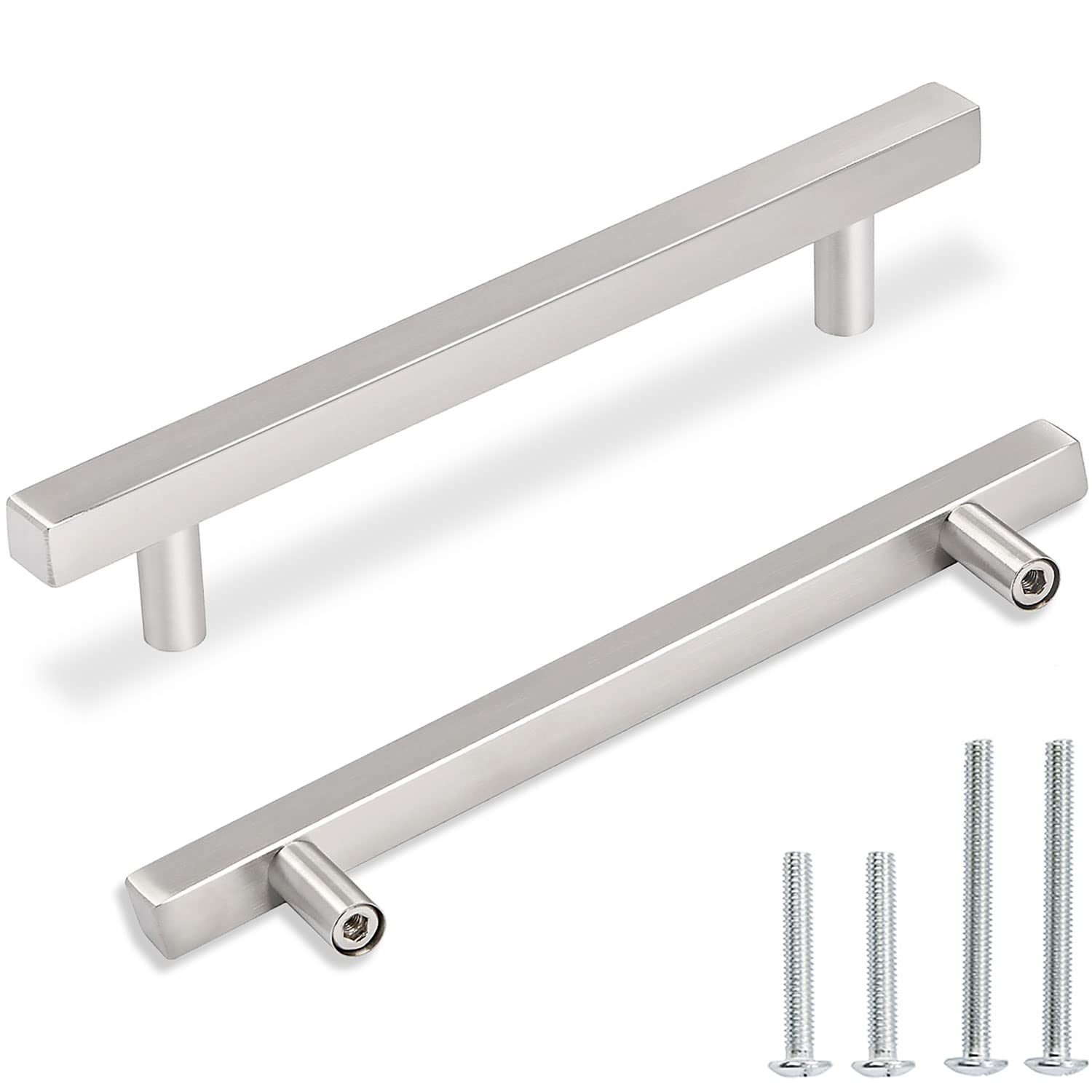 Buy OCQ 5 Pack Handles Stainless Steel Square Drawer Pulls
