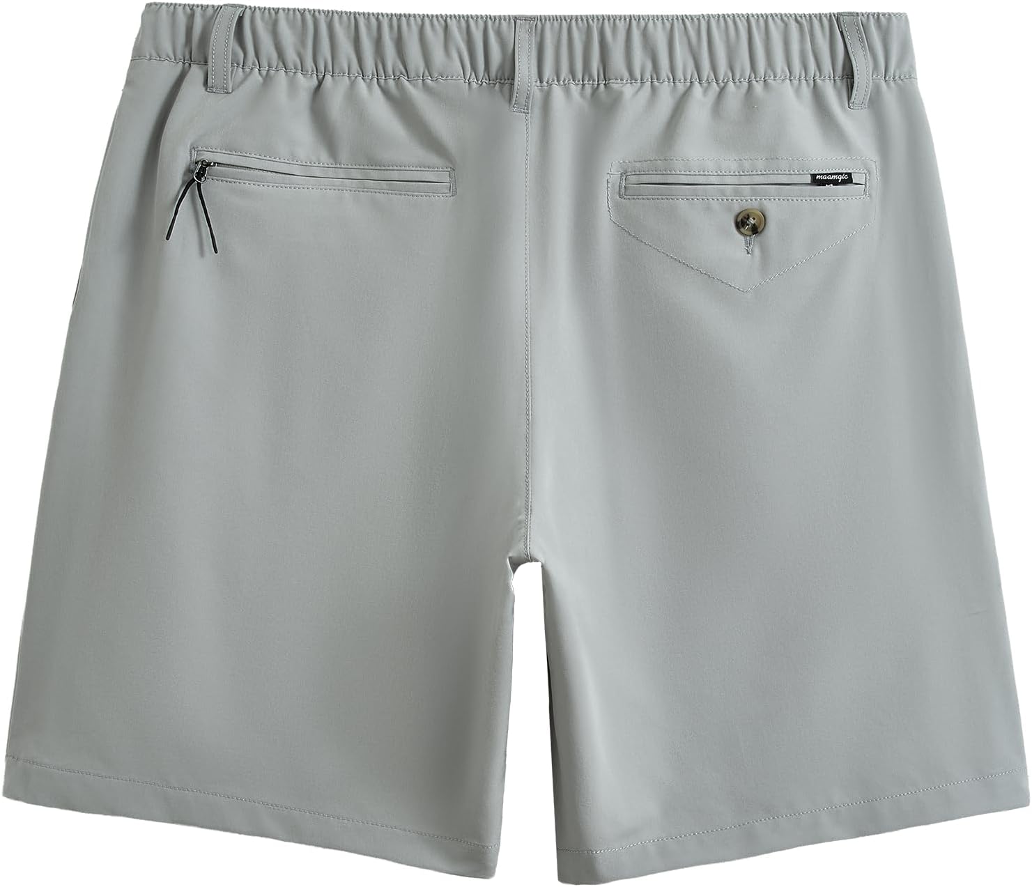 maamgic Men's Casual Shorts with Compression Liner 5/7 Inch Khaki Shorts
