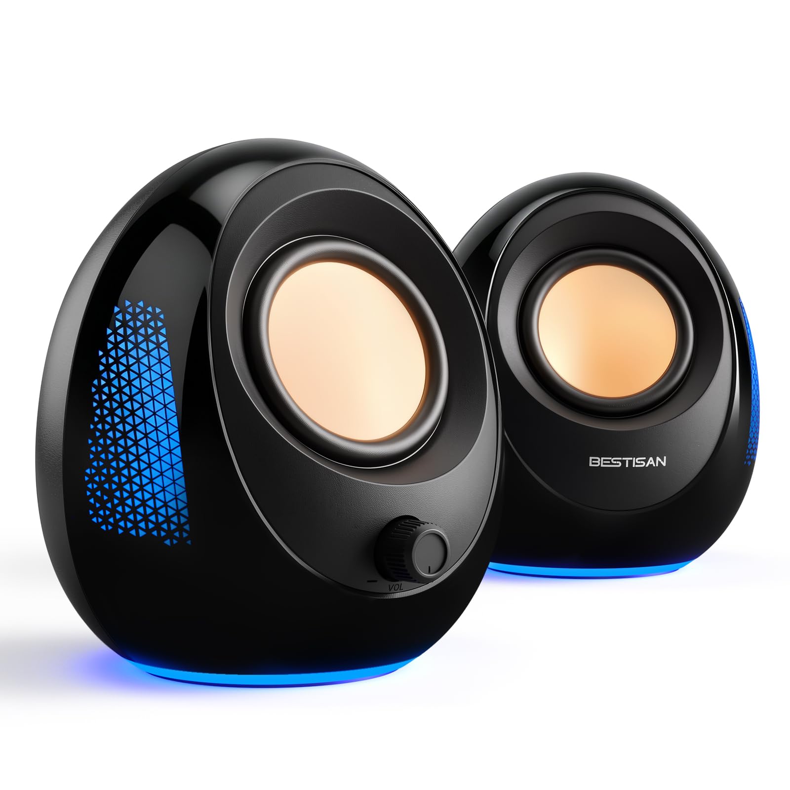 BESTISAN❣️サウンドバー 70㎝ Bluetoothスピーカー PC用 Amazon.co.jp: BSETISAN S7020 PCスピーカー 2.0chデスクトップ
