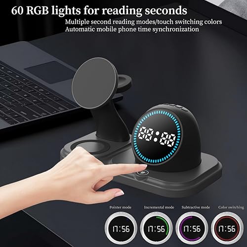 Miniatura 3 de 6-in-1 Wireless Charging Station Charger Stand for Multiple Devices for Apple- Compatible with iPhone 17 16 15 14 13 Pro Max Apple Watch