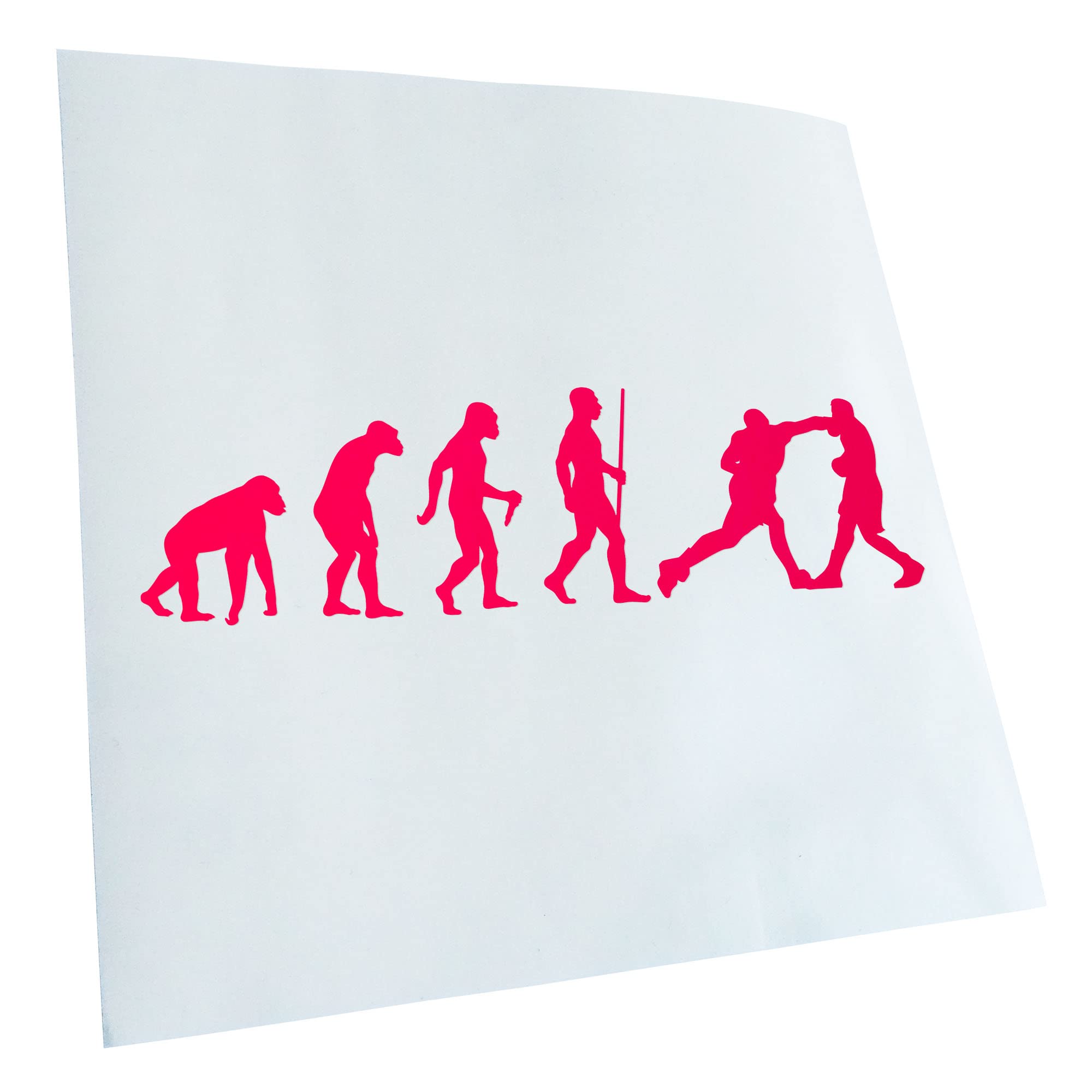 Kiwistar - Car Sticker - Boxes Knockout Evolution II - Neon Pink - 30 x 8 cm - Rear Window Car Sticker Weatherproof for Car Truck Moped Truck - Sticker Exterior Self-Adhesive Tuning Accessories for