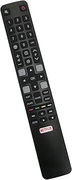 VINABTY Telecomando Ricambio ARC802N Per TV TCL Android | Compatibile Con 32ES568, 40ES560, 55DP663, U65X9026 E Molti Altri | Sostituto RC802N YUI1