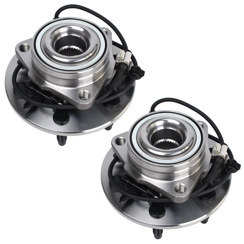 Front Wheel Bearing Hub Assembly - Compatible With 1999 - 2004 Ford F 250 Super Duty 4wd With Dual Rear Wheels Coarse Threaded Lugs 2000 2001 2002 2003