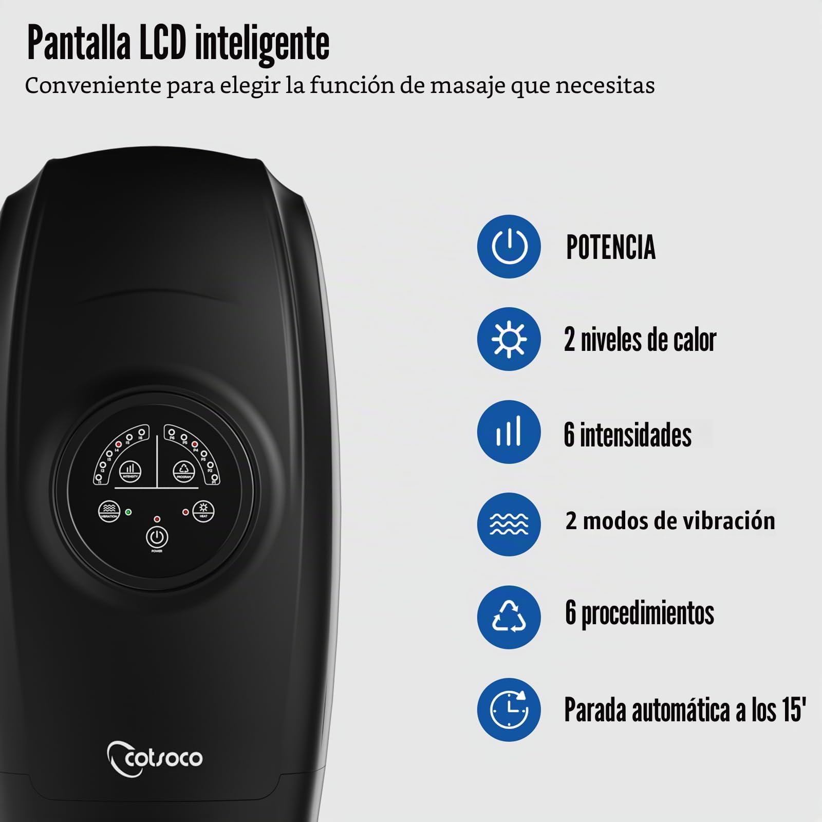 cotsoco Máquina masajeadora de manos con calor y compresión, masajeador Shiatsu de 6 niveles para artritis y alivio del túnel carpiano, alivio del dolor para dedos, muñeca y mano, el mejor regalo para