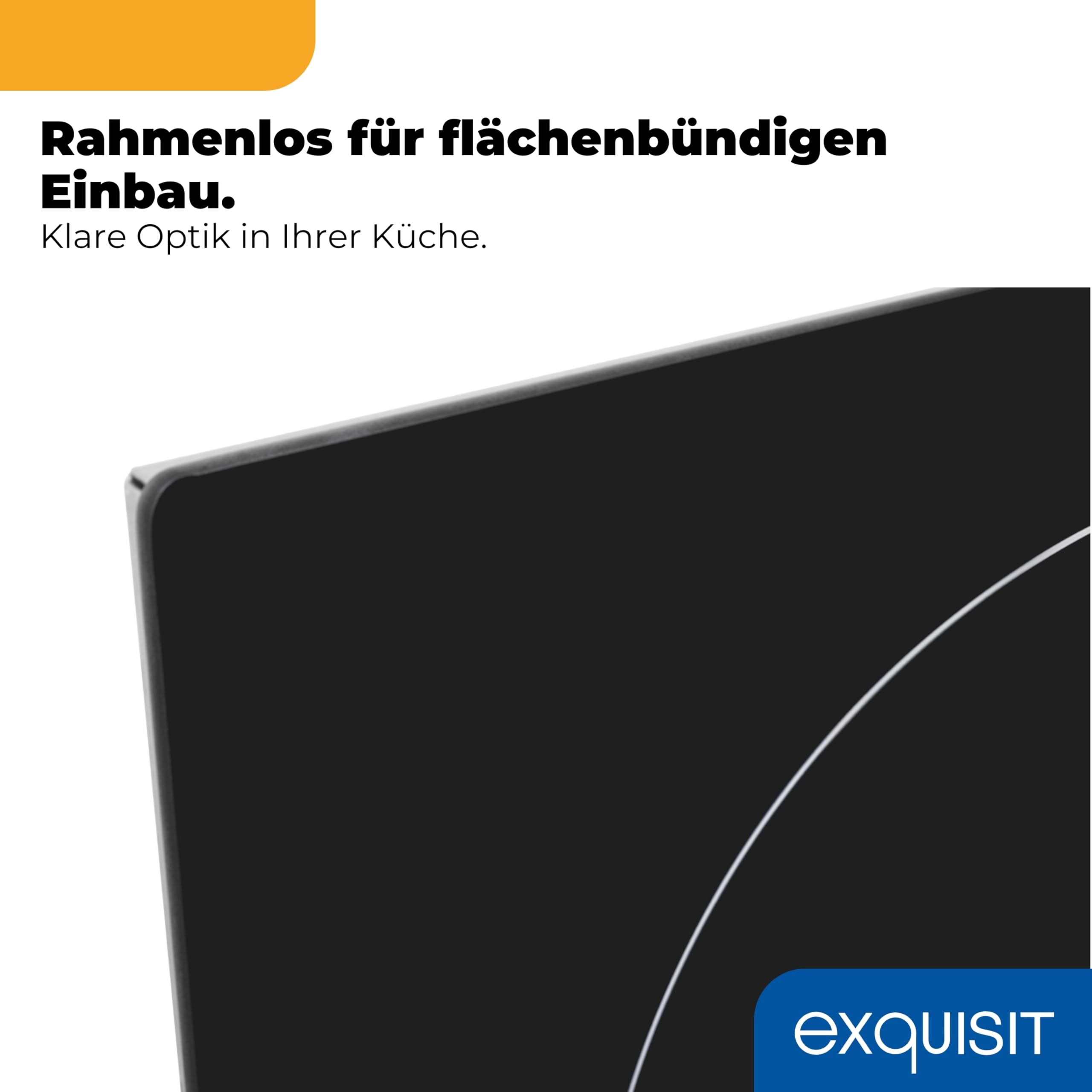 Exquisit Glaskeramik-Kochfeld 2 Zonen Einbau - Touch, Timer, 3000 W | Rahmenlos, flächenbündig, 29 x 52 cm – mit Restwärmeanzeige, Kindersicherung & Überhitzungsschutz