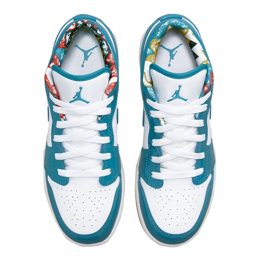 Nike AIR JORDAN 1 ジョーダン Barcelona Cyber Teal 関税送料込 Amazon.com | Nike Big Kid's Jordan 1 Low SE Barcelona Cyber