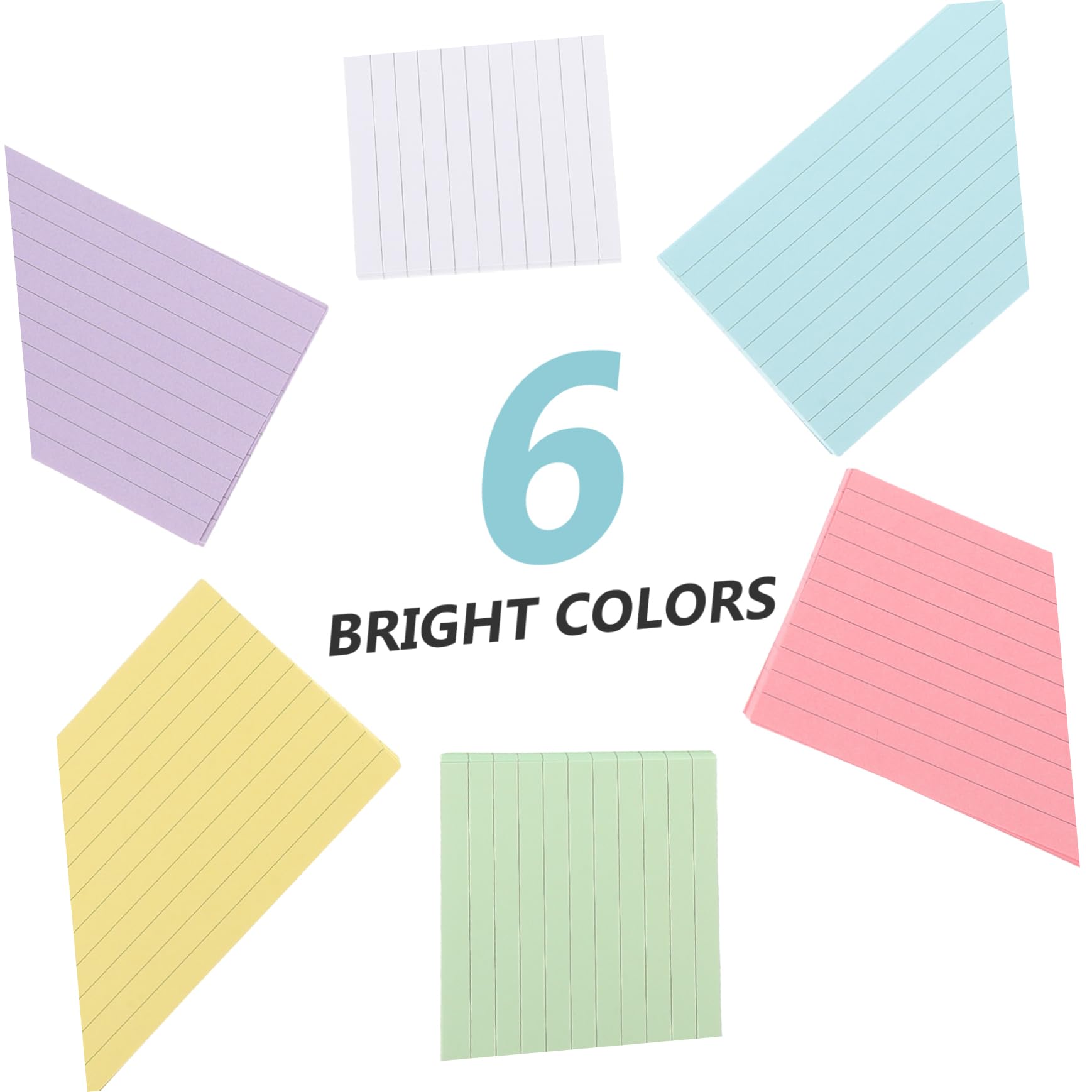 SHINEOFI 3 Sätze Farbige Karteikarten Bunt Groß Karteikarten Lernen Wortkarten Schreiben Schreibutensilien Büromaterial Notepad Farbig Speicher Papier 300 Blatt*3