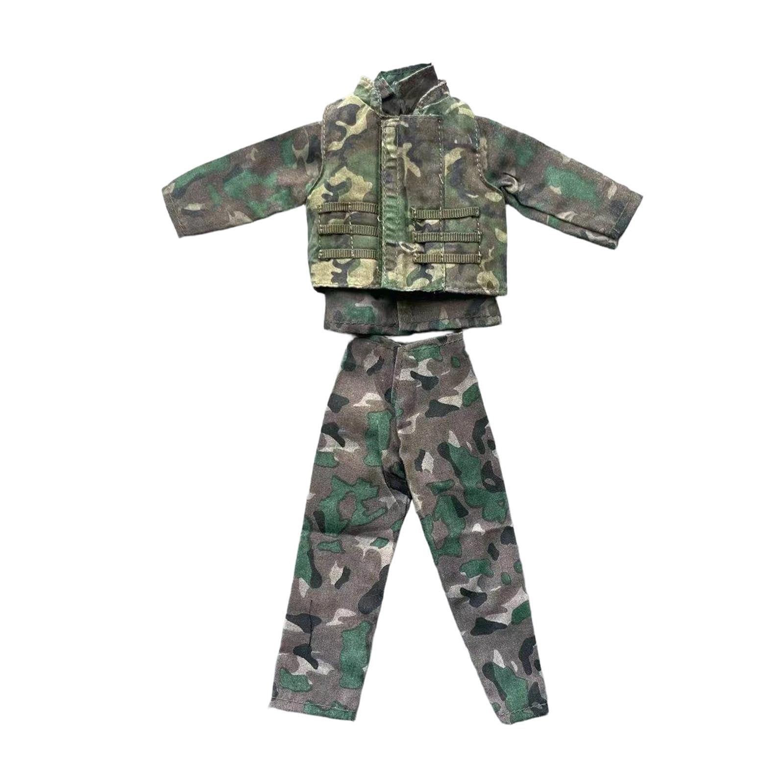 1/6 Scale Military Uniform Jacket Pants Set for 12 Inch Action Figure Male Body Realistic Cloth Outfit Cosplay