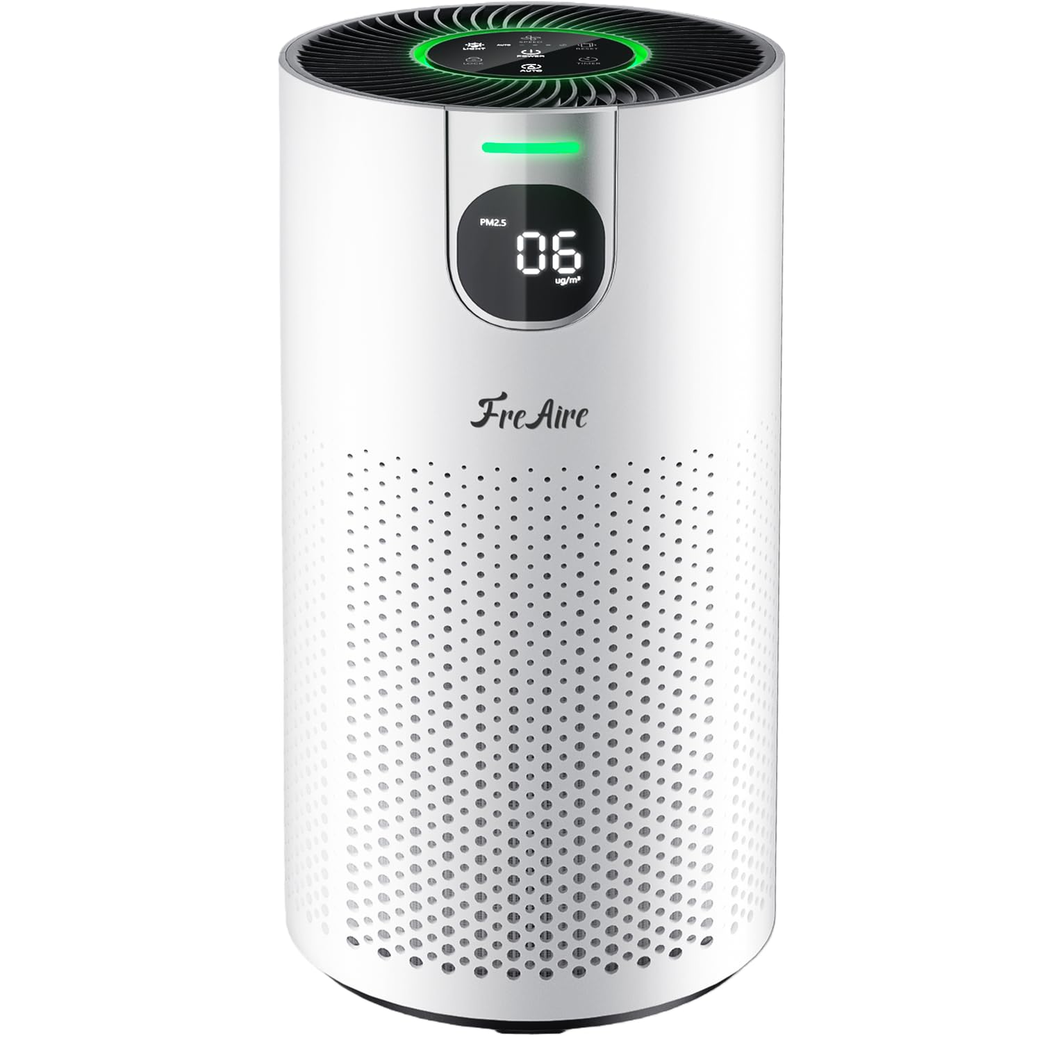 Photo 1 of FreAire HEPA Air Purifier for Home Large Rooms up to 1800Ft², VisionAir 20dB Sleep Mode for Bedroom, with Real-Time AQI & PM2.5 Display, 360°Intake & Outlet Air Cleaner for Pets, HAP606, White